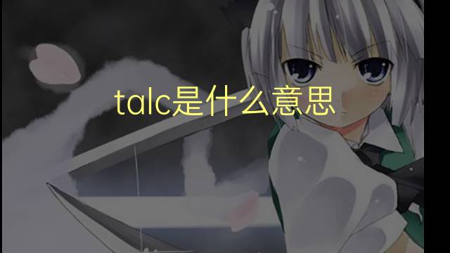 talc是什么意思 talc的翻译、读音、例句、中文解释