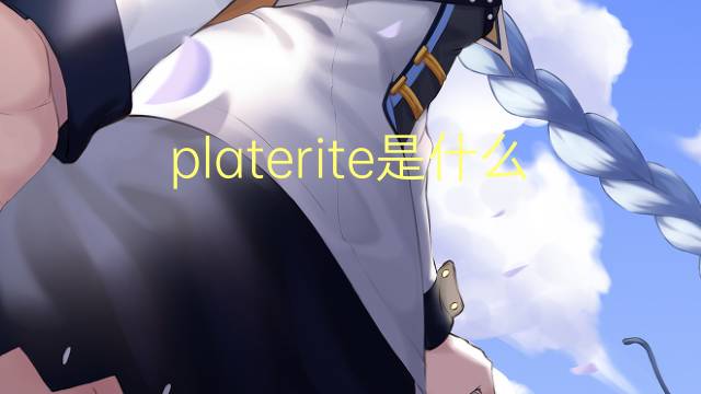 platerite是什么意思 platerite的翻译、读音、例句、中文解释