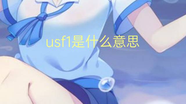 usf1是什么意思 usf1的翻译、读音、例句、中文解释